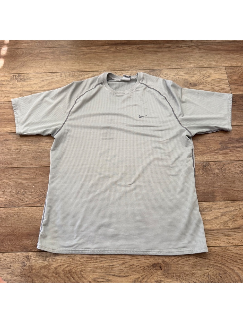 Vintage Nike Sphere Dry Shirt Mens Medium Gray SS Athletic